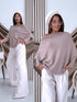 ELYNDI sweater "SYMMETRY 37709" - DARK BEIGE